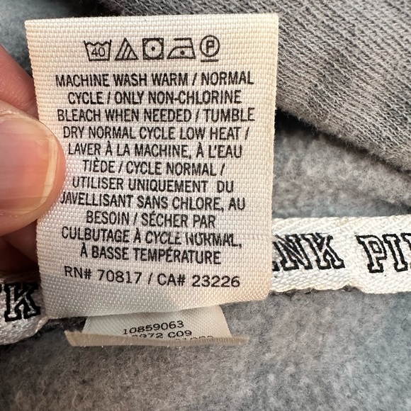 Pink by Victoria’s Secret Gray Hoodie - Picture 9 of 9